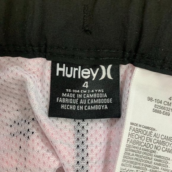 Hurley Boys' Shorts 4 Multi Color Striped Swim Board Shorts Trucks Size 4 - Picture 6 of 10